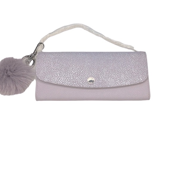 Michael Kors Walllet Trio Plus Keychain Lavender - Picture 1 of 6